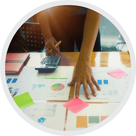 Professional business analysis and strategy planning at Sydney Web Experts office.