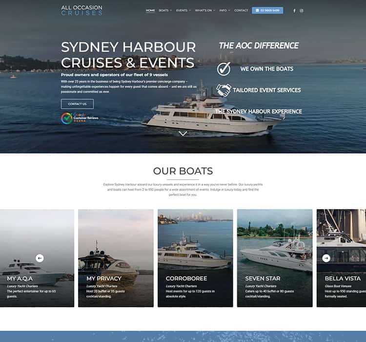 Luxury Sydney harbor cruises and events by Sydney Web Experts, offering tailored boat experiences in Sydney.