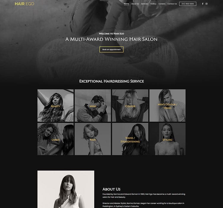 Creative hair salon services in Sydney for men, women, and kids, including styling, coloring, and straightening.