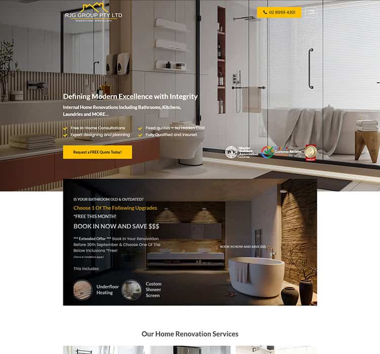 Modern bathroom renovation Sydney, home remodeling experts, expert design, quality service, affordable prices.