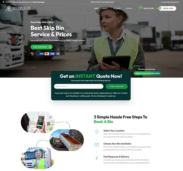 Skip bin service Sydney, affordable waste removal, instant quote, fast delivery, reliable rubbish removal.